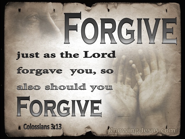 Colossians 3:13 Bearing With One Another And Forgiving (gray)